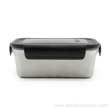 Reusable Three Sizes Rectangle Airtight Bento Food Container